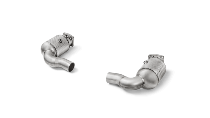 Akrapovic Porsche 911 Turbo / Turbo S (991.2) Link Pipe Set With Racecats
