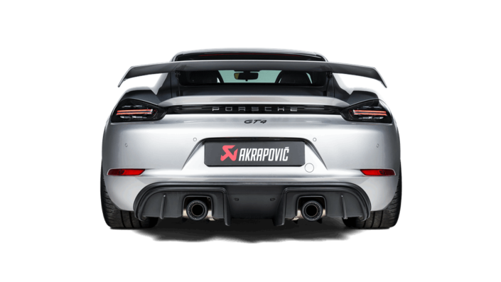 Akrapovic Porsche 718 Cayman Gts 4.0 With Gpf - Slip On "Race Line" Titanium Exhaust System