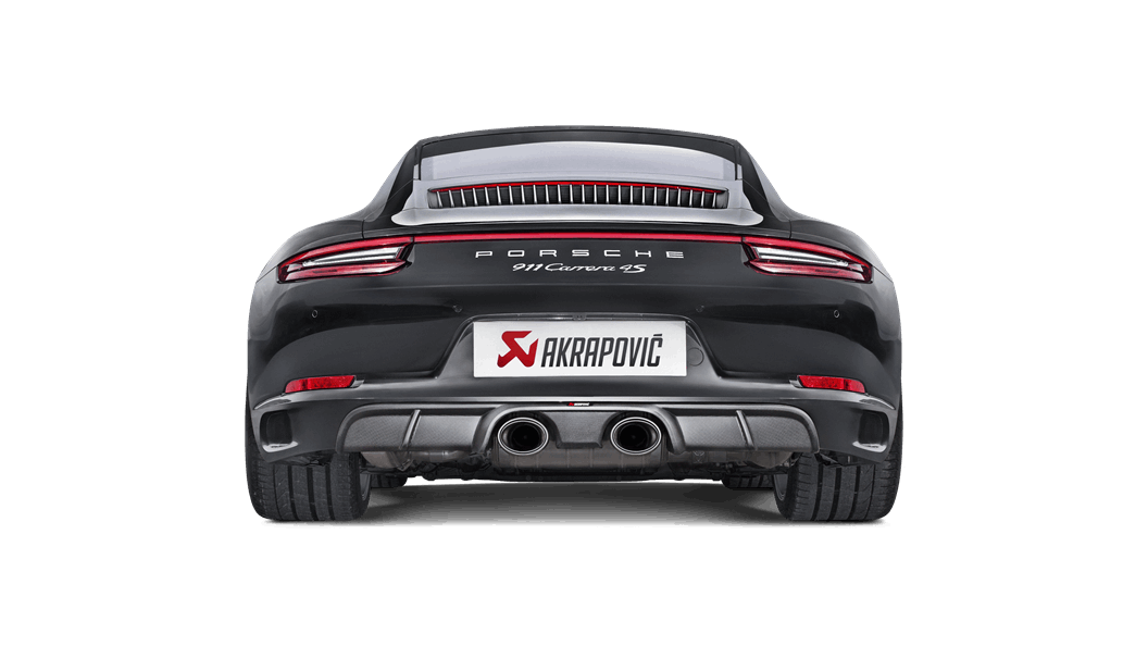 Akrapovic Porsche 911 Carrera () Cabriolet/S/4/4S/GTS Slip On Exhaust  System For OEM Non-Sport Exhaust 