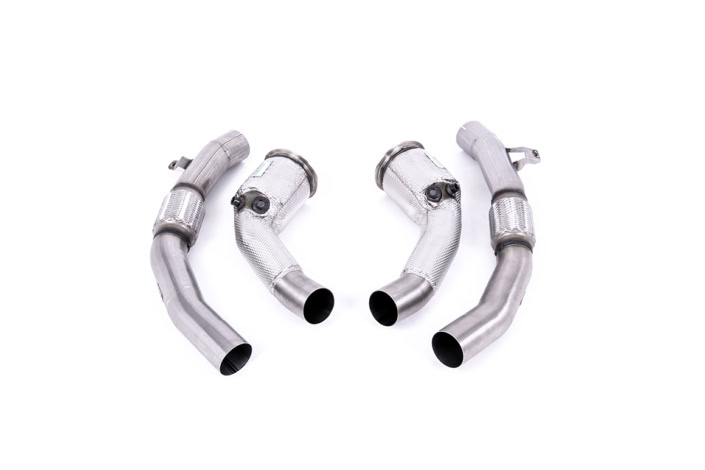 Milltek Audi S8 (D5) 4.0 TFSI Large-bore Downpipes and Cat Bypass Pipes