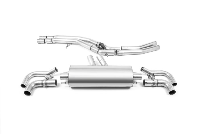 Milltek Audi RSQ8 4.0 TFSI Particulate Filter-back Uitlaatsysteem