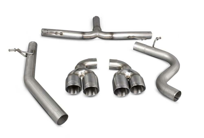 Scorpion Exhausts Audi TT Mk2 (8J) 2.0 TDi Quattro (Not Cabriolet) Cat-Back System - Afbeelding 2