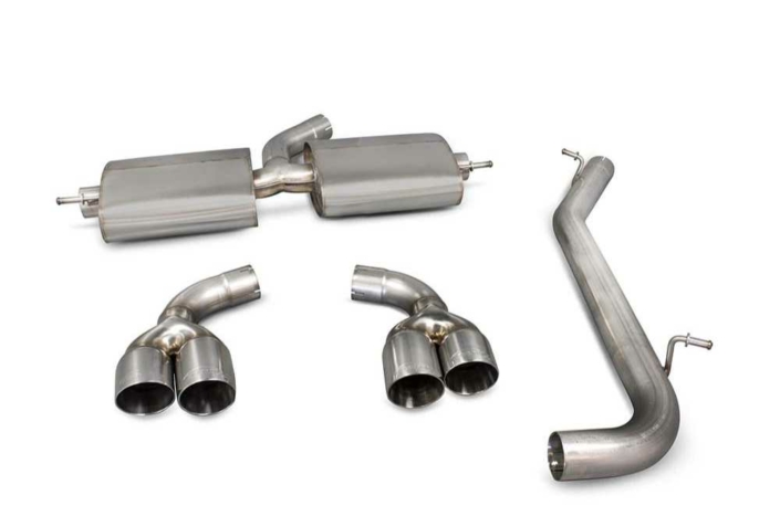 Scorpion Exhausts Audi TT Mk2 (8J) 3.2 V6 Non-Resonated Cat-Back System - Afbeelding 2