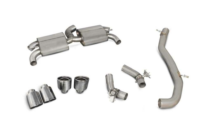 Scorpion Exhausts Audi TT S Mk3 (8S - Coupé, Non GPF Only) Non-Resonated Cat-Back System (With Valves) - Afbeelding 3