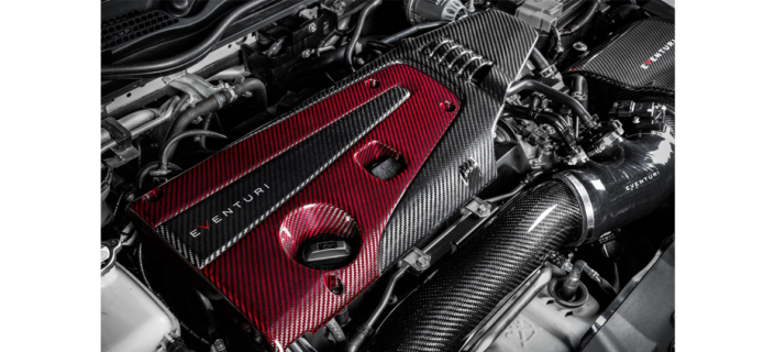 Eventuri Honda FK2 Civic Engine Cover Red and Black - Afbeelding 3