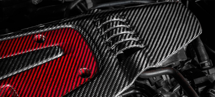 Eventuri Honda FK2 Civic Engine Cover Red and Black - Afbeelding 4