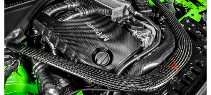 Eventuri BMW F82 M4 S55 Carbon Chargepipes - Set of 2 Upper Chargepipes - Afbeelding 4