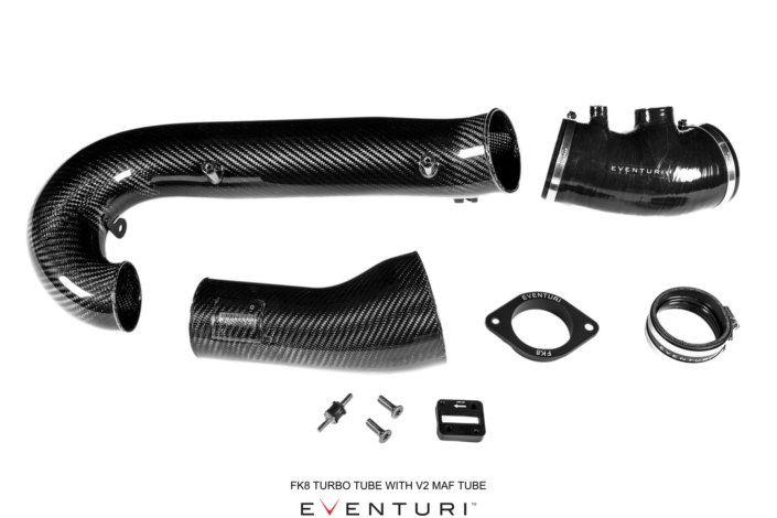 Eventuri Honda FK8 Civic Carbon Turbo Tube Package with V2 MAF Tube