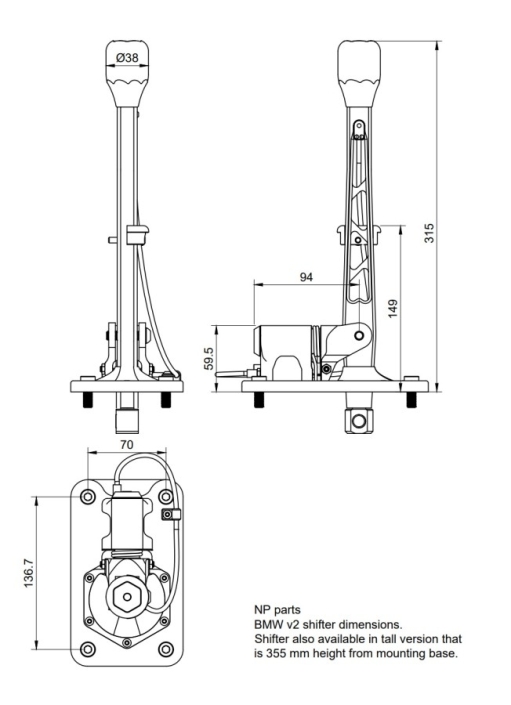 NP-Parts BMW Billet Shortshifter - Afbeelding 4