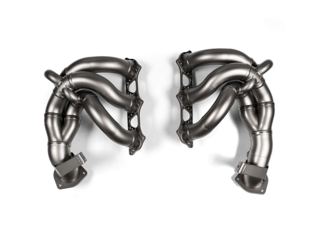 Akrapovic Porsche 718 Cayman Gt4 Rs / Spyder With Gpf (2022+) - Titanium Evolution Header Set - Afbeelding 2